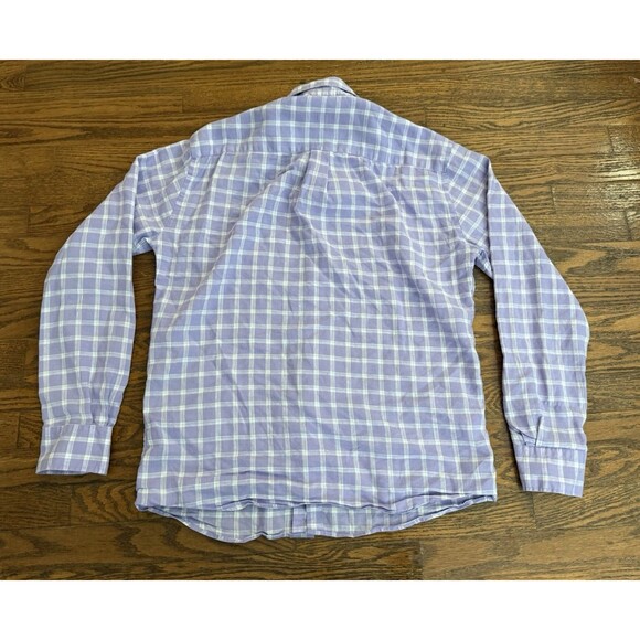 Peter Millar Button Shirt Men's M Franklin Crown Cool Linen-Blend Sport Lavender - Picture 6 of 7